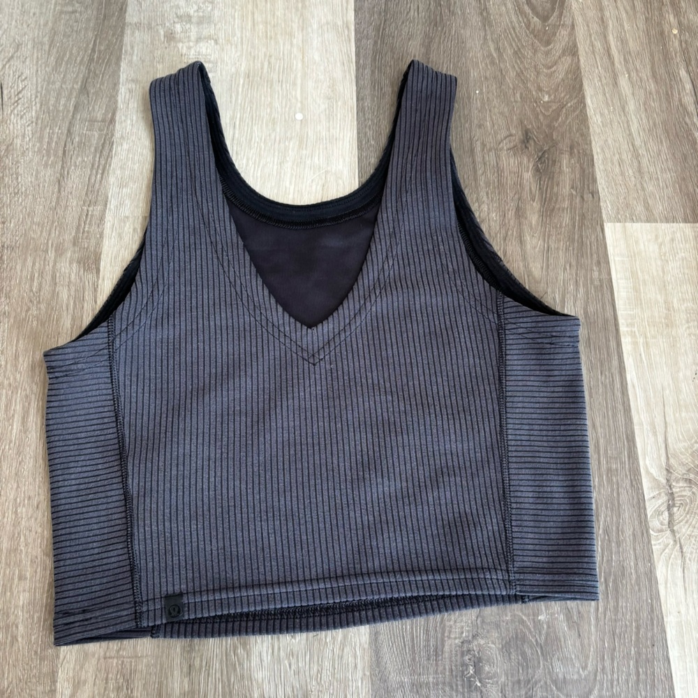Lululemon Ribbed Softstreme Cropped Tank Top Women’s Size 4 - Picture 6 of 8